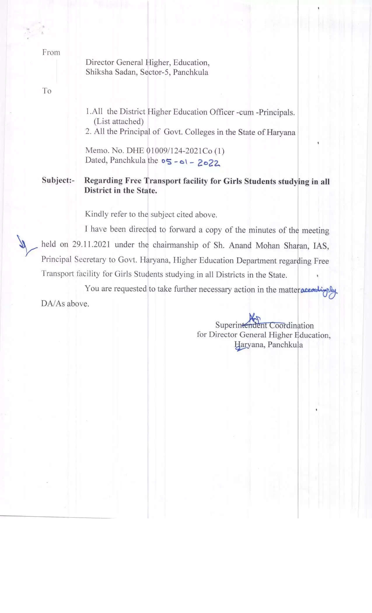 हरियाणा के सरकारी कॉलेजों में पढ़ने वाली छात्राओं के लिए खुशखबरी, सरकार ने किया ये ऐलान