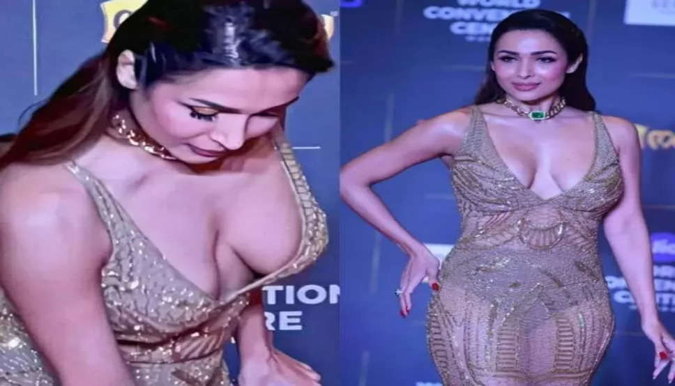 Malaika Arora Braless: हद से ज्यादा डीप था मलाइका की ड्रेस का नेक फिर भी नहीं पहनी ब्रा