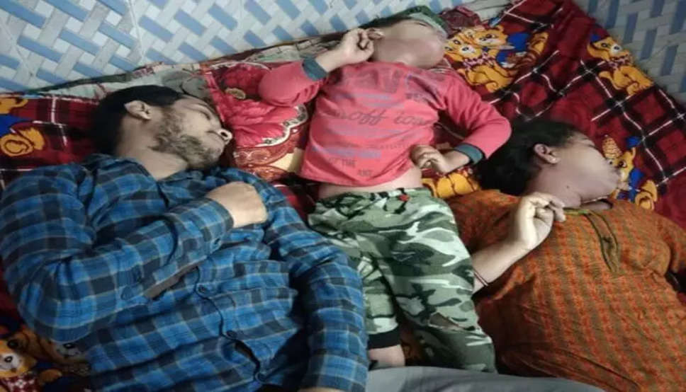 फरीदाबाद में पति-पत्नी और दो साल के मासूम की मौत, अंगीठी जलाकर सो रहा था परिवार
