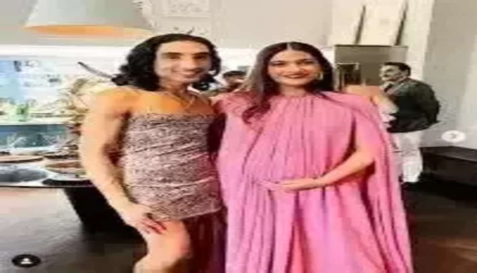 कौन है Sonam Kapoor के बेबी शावर में दिखा ये शख्स? दाढ़ी मूंछ के साथ पहनी वन पीस ड्रेस