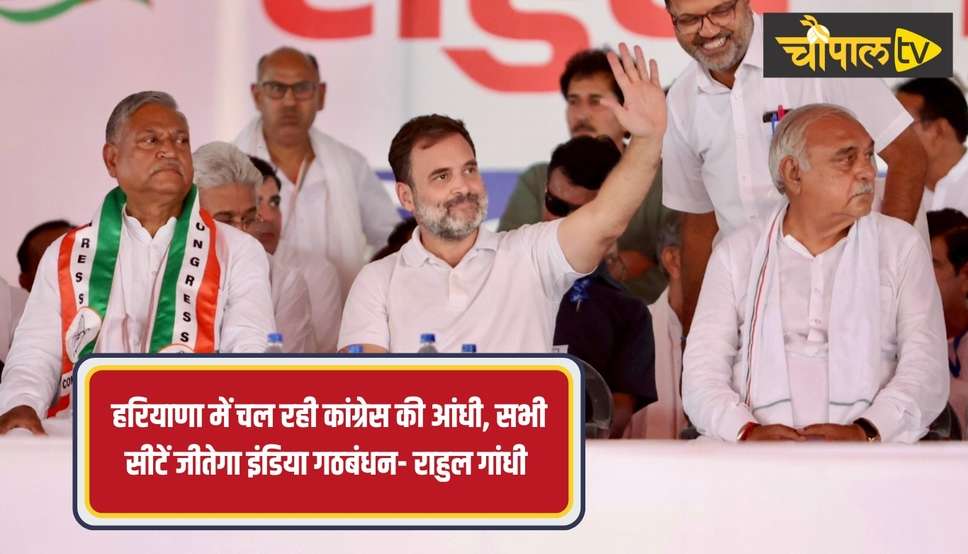 हरियाणा में चल रही कांग्रेस की आंधी, सभी सीटें जीतेगा इंडिया गठबंधन- राहुल गांधी 