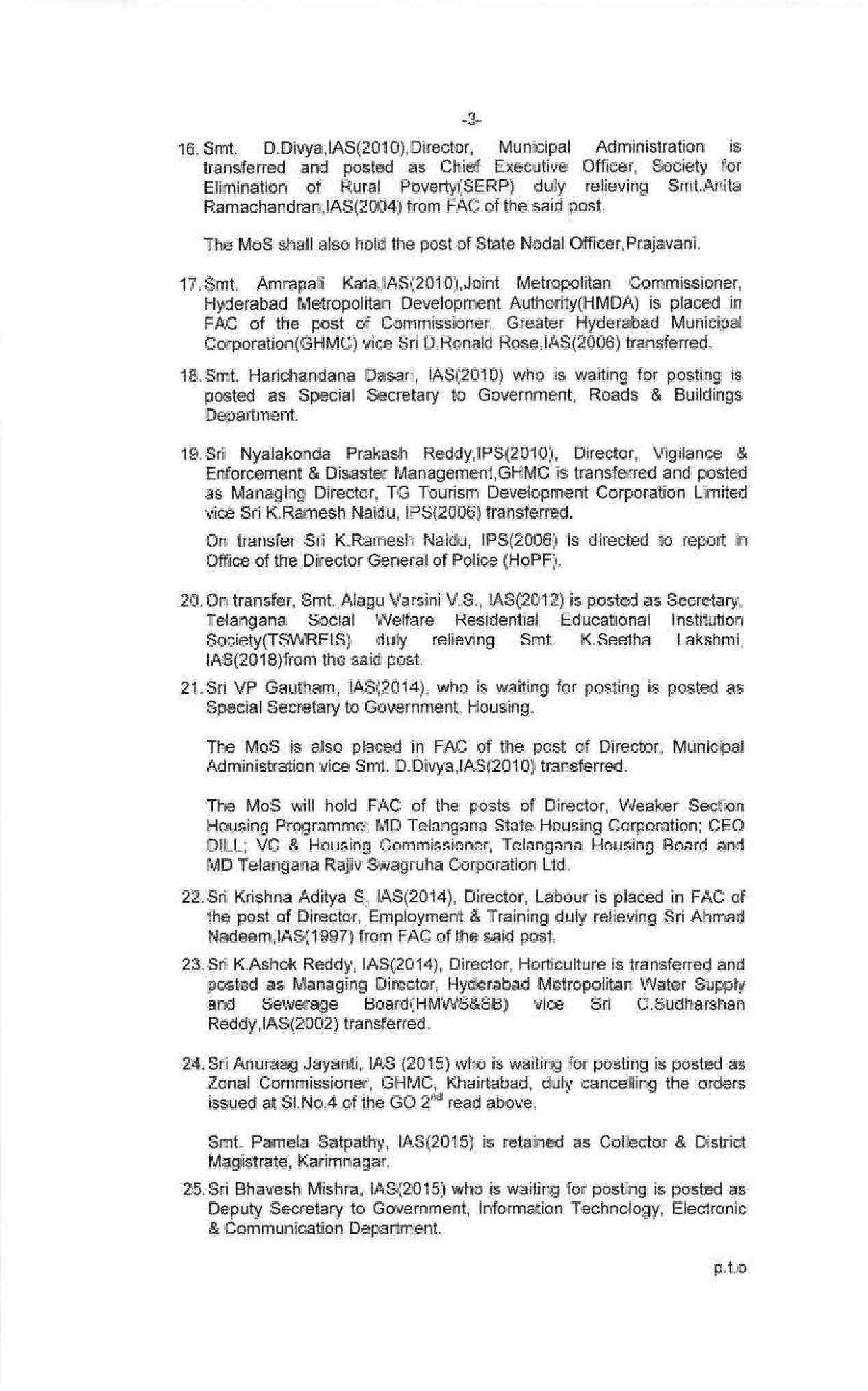 IAS Trasnsfer list: तेलंगाना में एक साथ 44 IAS अधिकारियों का ट्रांसफर, फटाफट चेक करें लिस्ट