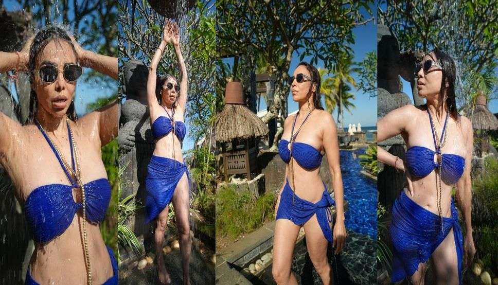 Nikita Rawal Hot Pic: नीले स्विमसूट में निकिता रावल ने गिराई बिजली, हॉटनेस देख छुट जाएंगे पसाने 