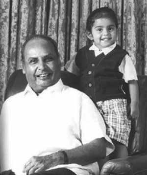 Childhood photo of Mukesh Ambani