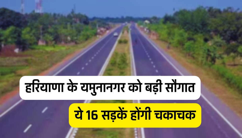  Haryana News हरियाणा के यमुनानगर को बड़ी सौगात, ये 16 सड़कें होंगी चकाचक, देखें पूरी लिस्ट 