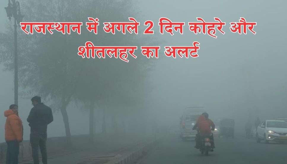 राजस्थान में अगले 2 दिन कोहरे और शीतलहर का अलर्ट:अलवर में सर्दी से किसान की मौत; बीकानेर में सीजन की सबसे सर्द रात