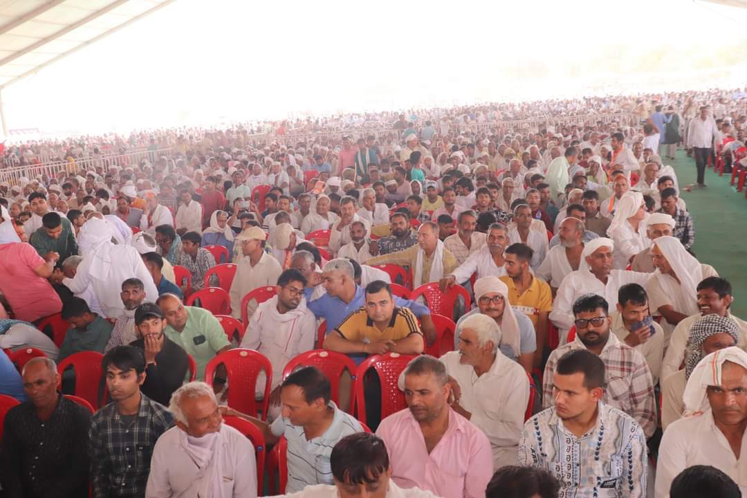 Haryana news : भीषण गर्मी के बीच पीएम मोदी को सुनने उमड़ी भारी भीड़,महाविजय संकल्प रैली को किया संबोधित 