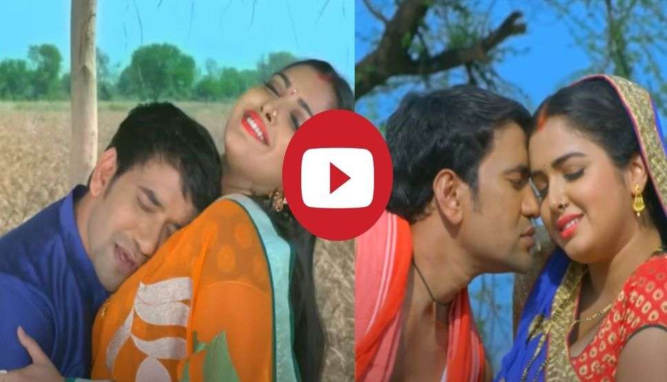 Bhojpuri Song: आम्रपाली को साड़ी में देख मचलने लगा निरहुआ का दिल, सरेआम कर दी ऐसी हरकत, देखें Video 