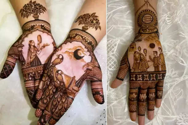 Karwa Chauth Mehndi Design PHOTOS 2023: पैरों के लिए करवा चौथ स्पेशल मेहंदी  डिजाइन, बहुत ही आसान है इसे लगाना | Karwa Chauth Mehndi Designs For Feet -  Prakash News