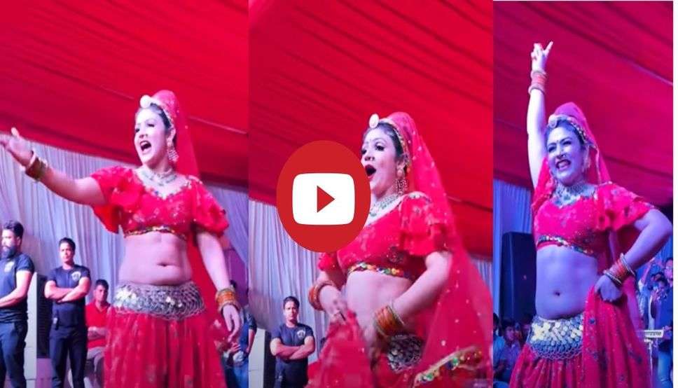  Gori Nagori Dance: स्टेज पर घाघरा उठाकर डांस करने लगी गोरी नागोरी, मूव्स देख बेकाबू हुई भीड़ 