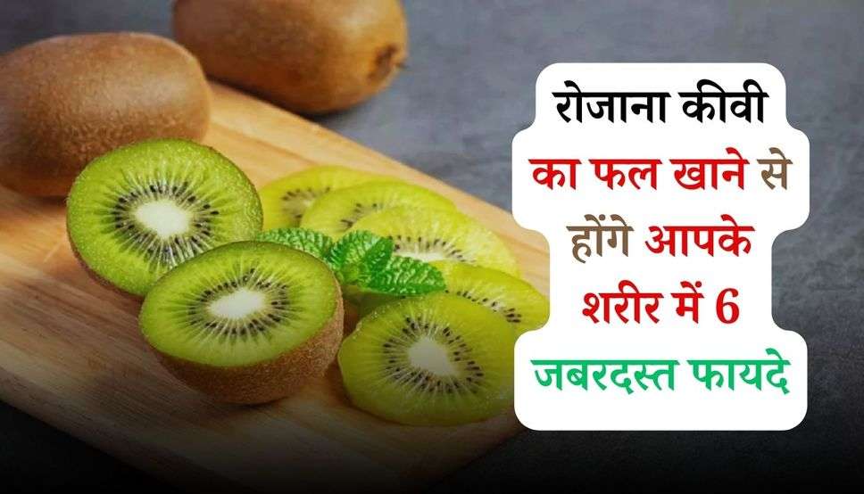  Benefits of kiwi: रोजाना कीवी का फल खाने से होंगे आपके शरीर में 6 जबरदस्त फायदे, जान कर चौक जायेंगे आप....