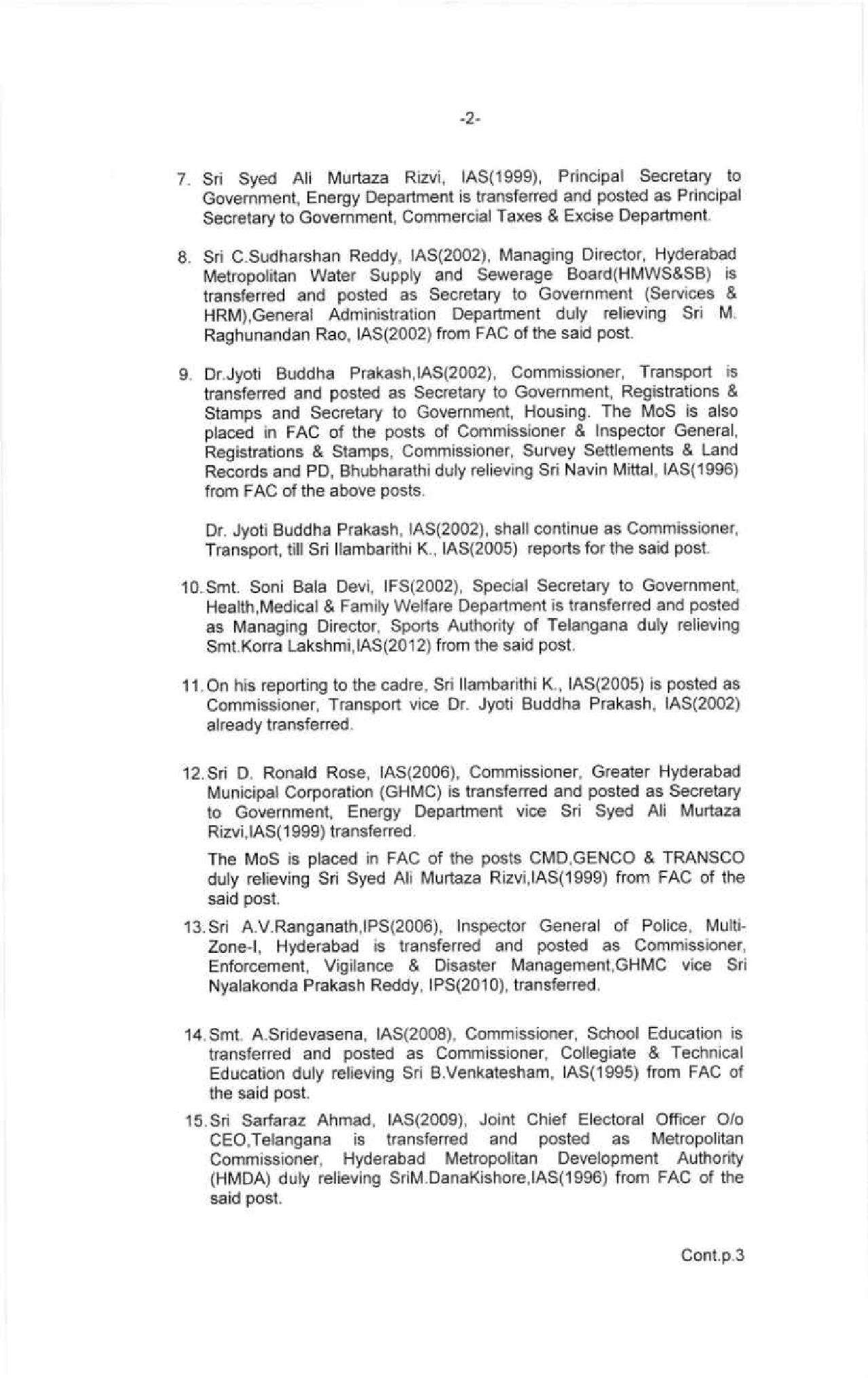 IAS Trasnsfer list: तेलंगाना में एक साथ 44 IAS अधिकारियों का ट्रांसफर, फटाफट चेक करें लिस्ट